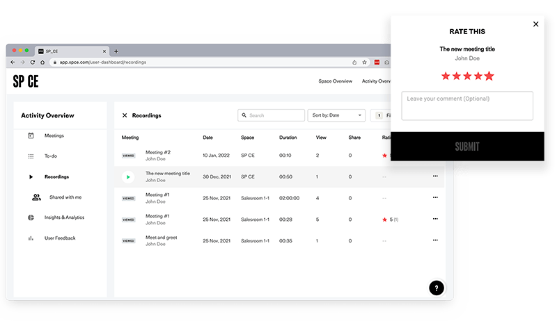 Record and watch meetings
