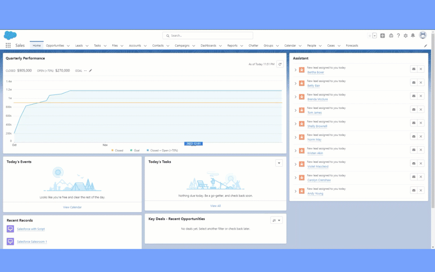 Add custom tabs in Salesforce