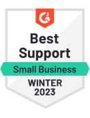 G2 price badge G2 price badge for price "Best support - Small Business - Winter 2023"